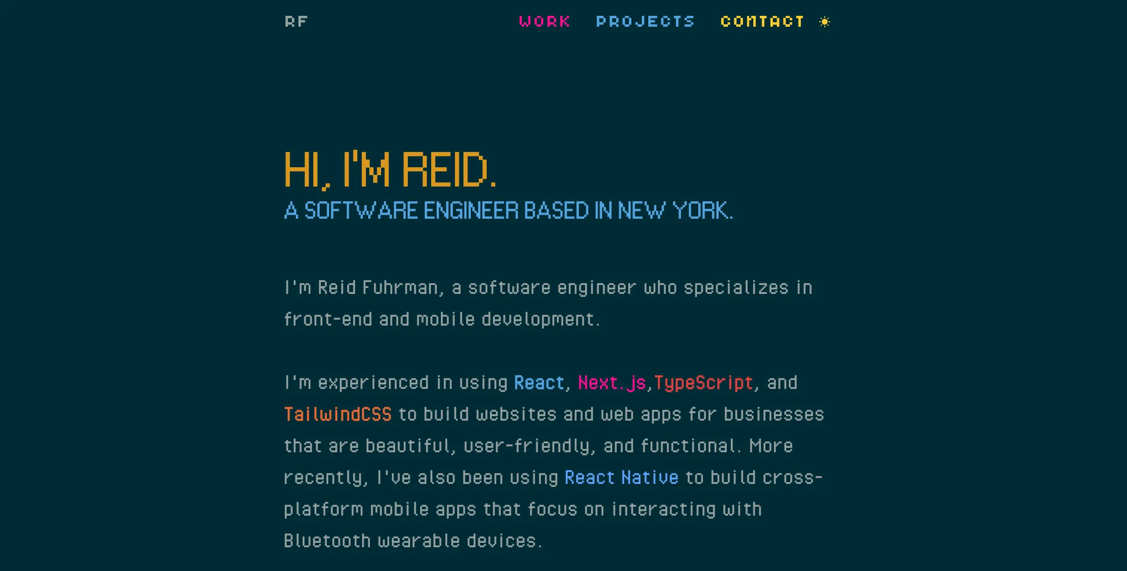 version 3 of my portfolio site